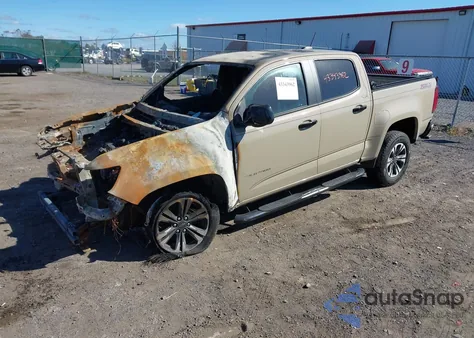 2022 Chevrolet Colorado 4Wd Short Box Z71 из США, поврежденный, VIN 1GCGTDEN5N1118127